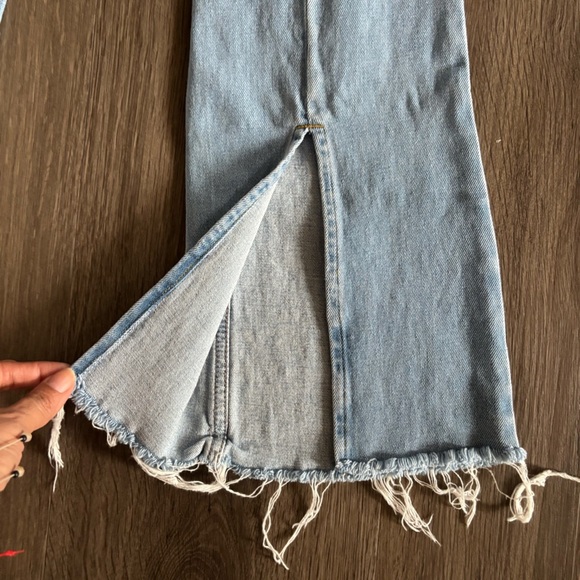 Forever 21 split hem Distressed Flare Jeans - Picture 9 of 9